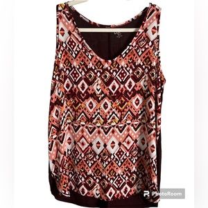 Loft Medium Petite Sleeveless Blouse shirt Sale